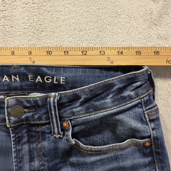 American Eagle Slim Jeans Mens Size 32x34 Dark Wash Airflex+ Temp Tech - Picture 8 of 11